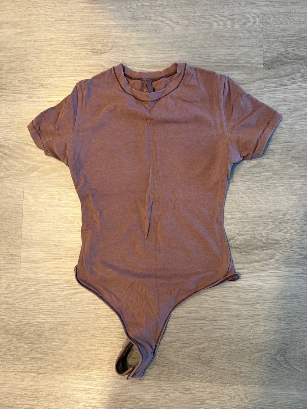 SKIMS Brown Short Sleeve Bodysuit – Size S